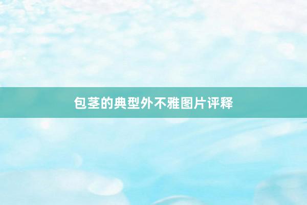 包茎的典型外不雅图片评释